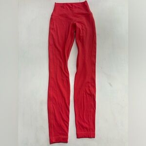 coral Lulu lemon align leggings